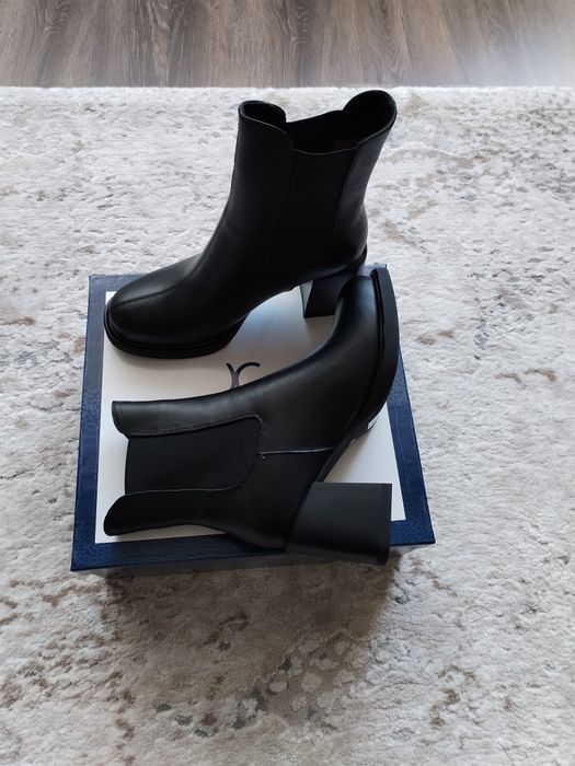 Ghete NOI din piele naturala Luca di Gioia