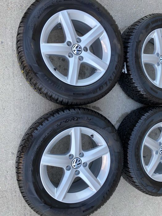 Jante originale VW (Volkswagen) pe 16 cu anvelope de iarna "ASPEN"