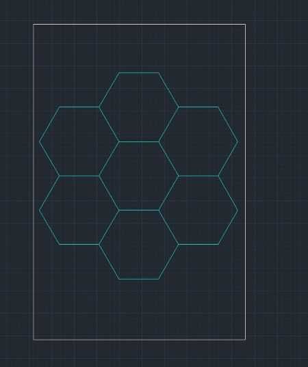 Tavan led 7 hexagoane honeycomb led - rece sau neutru 250 x 240cm