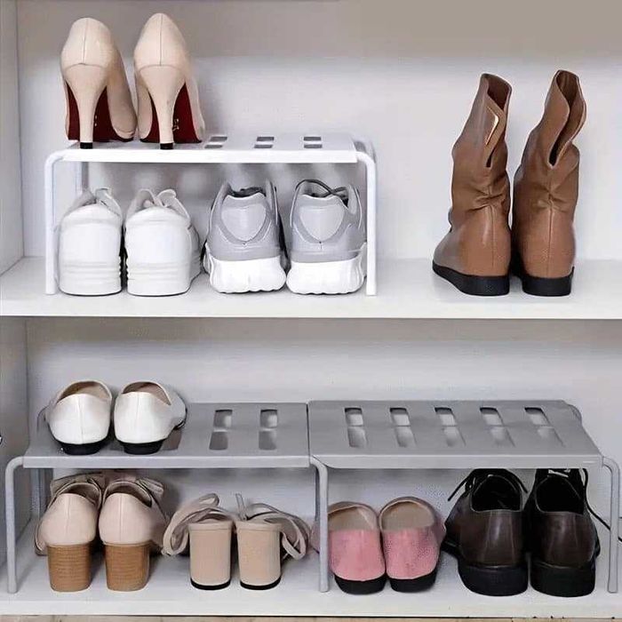 Разтягащ се рафт органайзер за чинии, чаши, обувки и др.