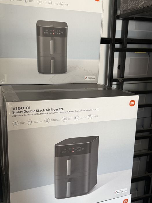 Фритюрница-аэрогриль Xiaomi Dual Zone Air Fryer 12L Global (черный)