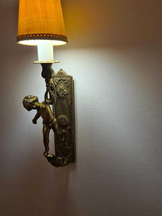 aplice bronz masiv cu ingeras