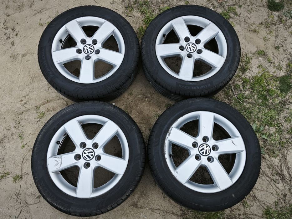 4x Jante Originale din Aluminiu de Volkswagen Golf 5,6,Touran, pe 16"