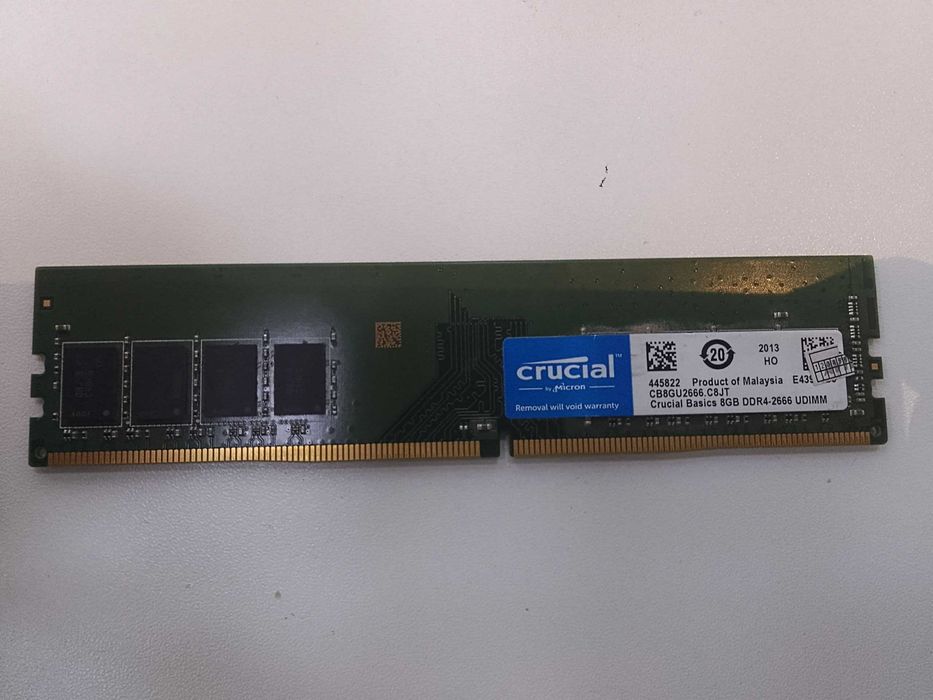 Crucial Basics 8GB DDR4-2666MHz Desktop RAM (Holati ideal)