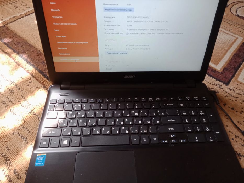 Продам ноутбук acer