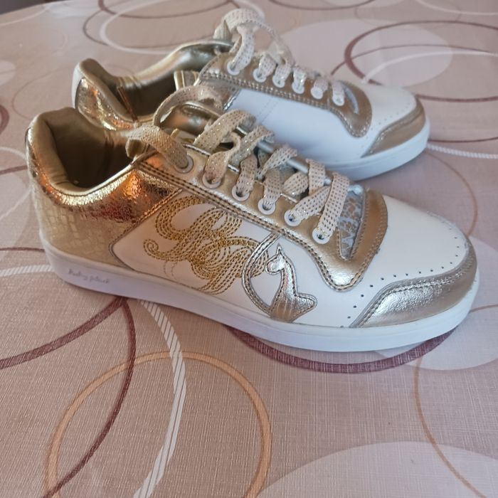 Маратонки  бяло и златисто