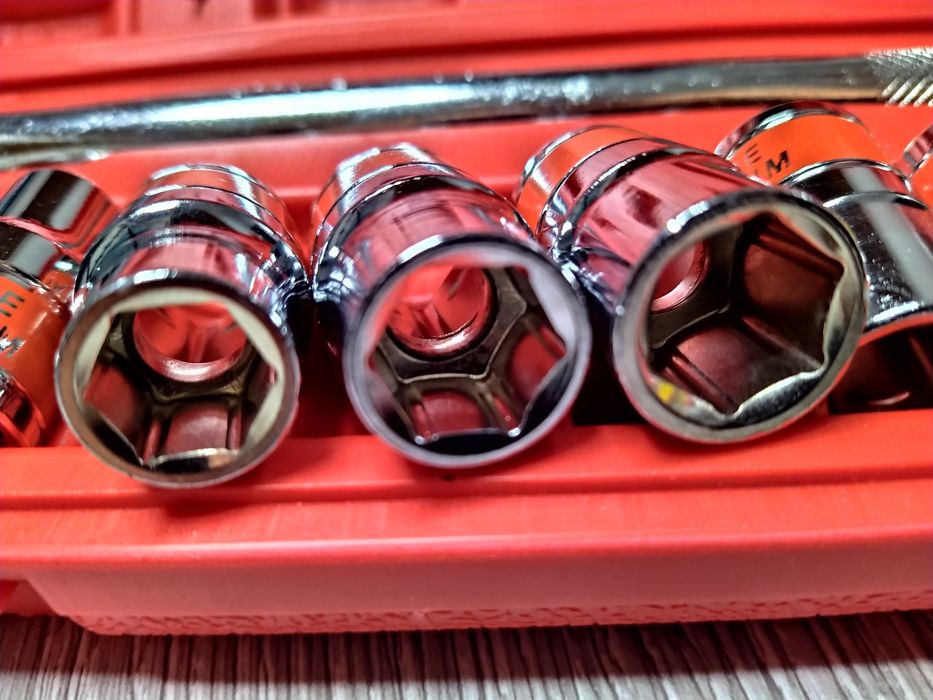 Set chei tubulare 10 piese 1/2 tragator, 9 tubulare