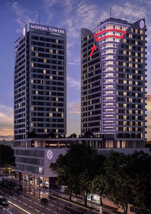 3х ком кв элит коплекс| ЖК Modera Towers| 3/22/23 95м2