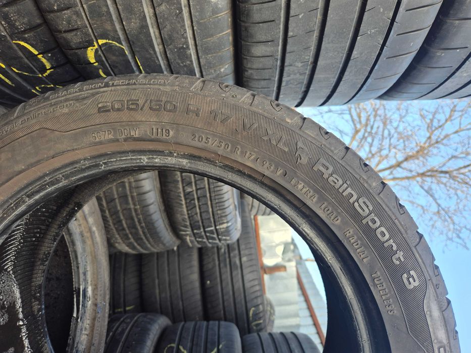 2 Anvelope de VARA - 205/50/17 - UNIROYAL - APP NOI - DOT 2019 !