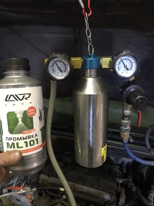 Промывка инжектора форсунок без снятия, со снятием на стенде.