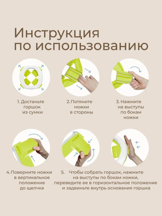 Дорожный детский горшок