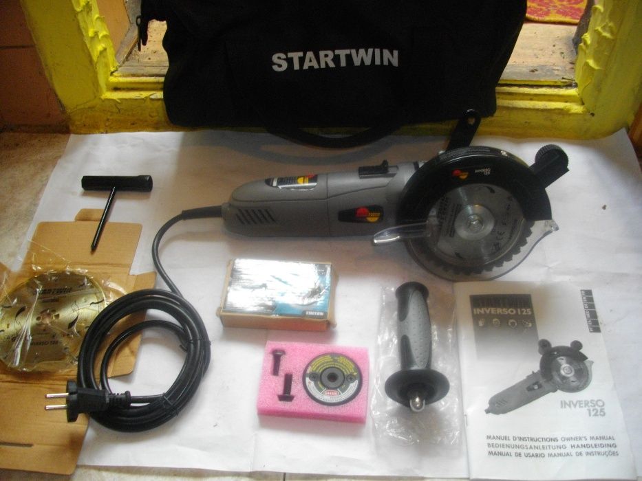Нов електрически двоен ножов трион STARTWIN Inverso 125 Реже всичко