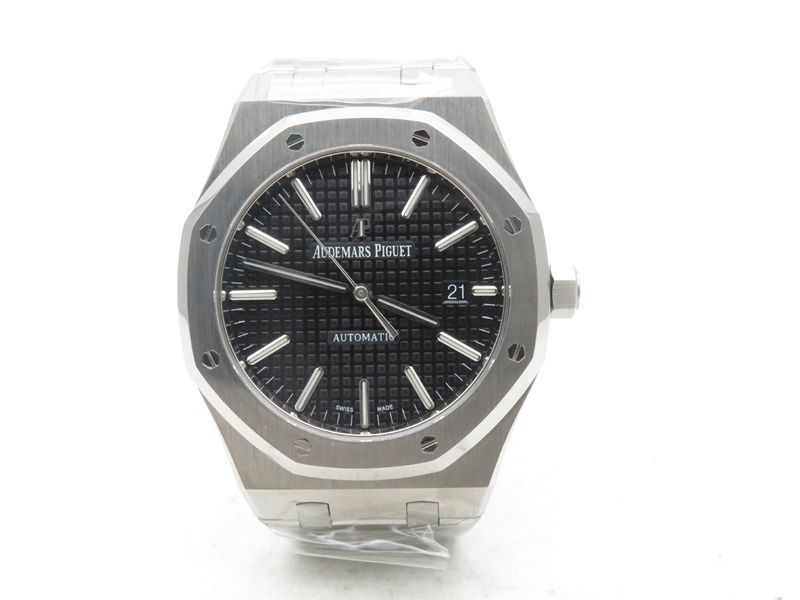 Audemars Piguet Royal Oak 15400 41mm Черен циферблат - мъжки часовник - QC снимки
