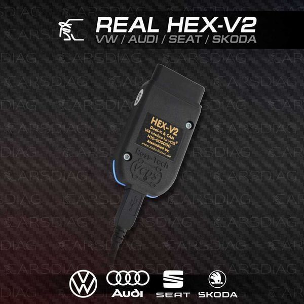 VW/Audi/Seat/Skoda Диагностика: Real HEX v2 VCDS/VAG-COM 2025