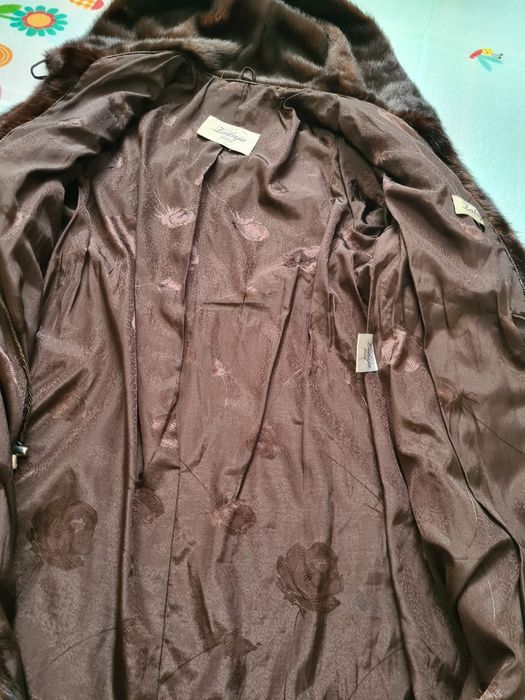 Шуба норковая с капюшоном