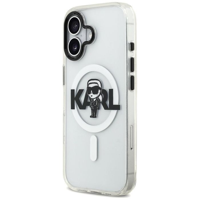 Karl lagerfeld iml karl sketch logo magsafe case for iphone 17 clear