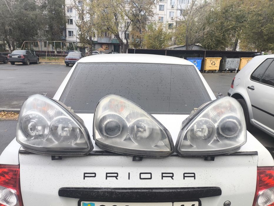 Фары приора 2 biled + 1 стоковая