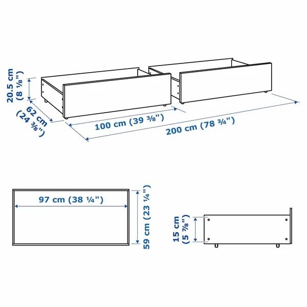 Двуспальная кровать Ikea