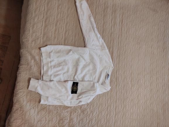 Stone Island 532B9 Бял Суитшърт – Оригинален (чисто нов)