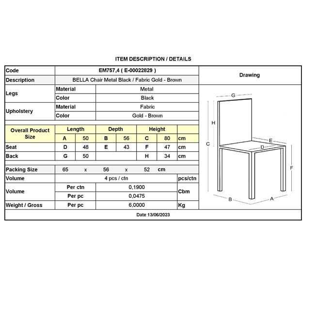 Комплект 4 стола Puzzle-home Bella, Промо цена !