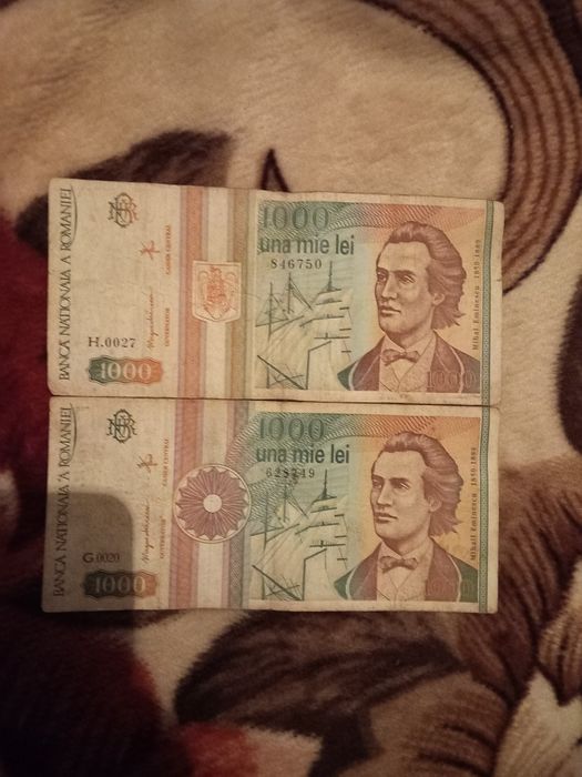Bani vechi 1000 una mie lei