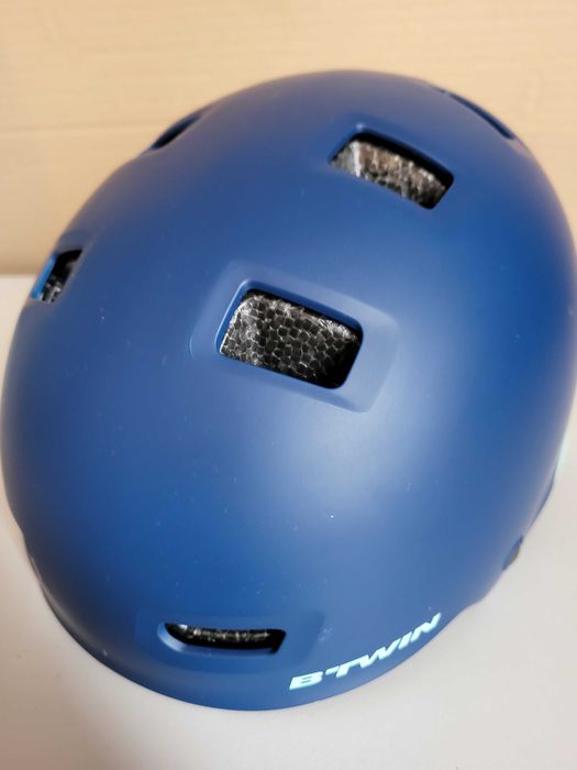 Детска каска за колоездене BTWIN 520 XS, СИНЯ