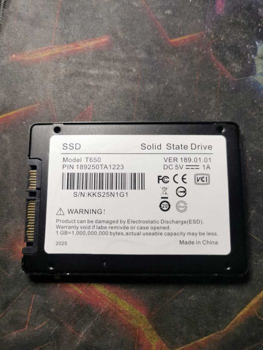 Solid State Drive, Verbatim, Vi500 S3, 1 TB, SATA 3, 2.5", Negru