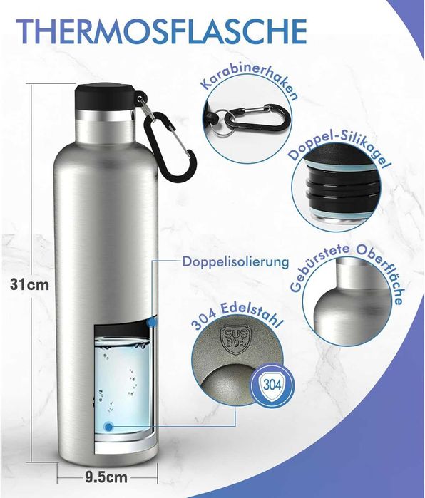 Fjbottle FEIJIAN FJbottle Вакуумно изолирана бутилка за вода