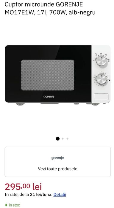 Cuptor cu microunde Gorenje -Nou.