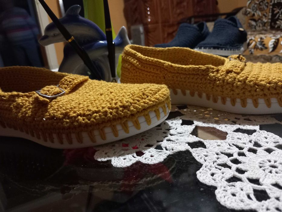 Papuc damă croșetat