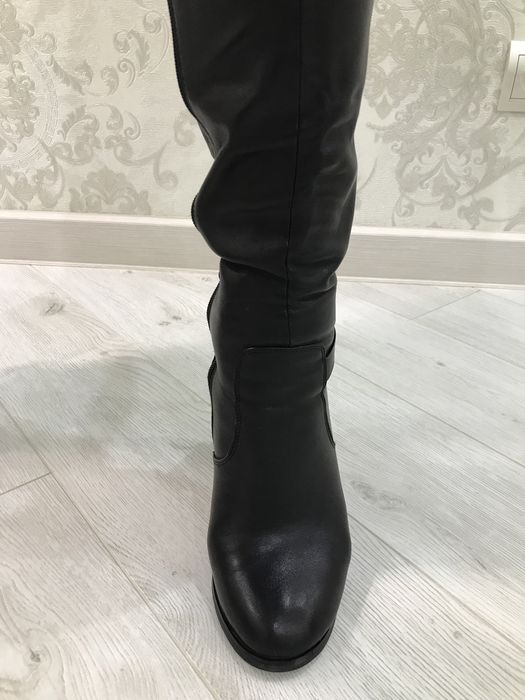 Продам сапоги кожаные