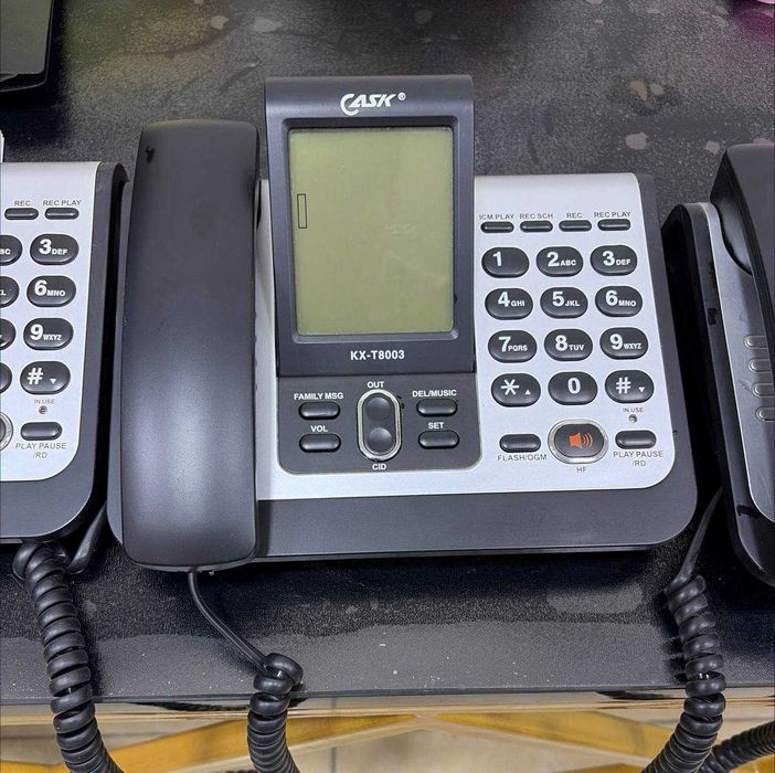 Домашный телефон стационарный проводной Panasonic KX-T8003 чёрный