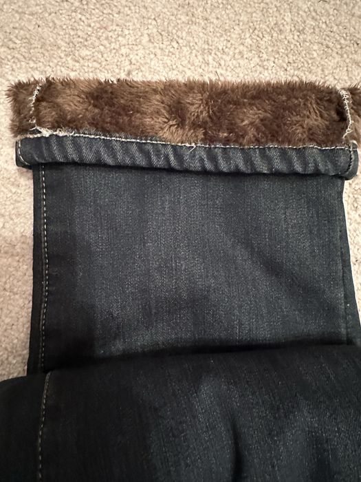 Джинсы жен теплые, р 48