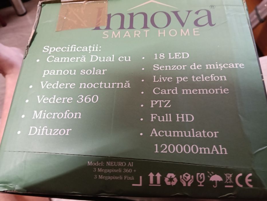 Camera supraveghere Dual Smart cu panou solar