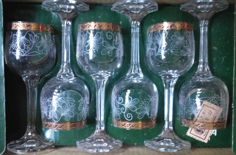 бокалы фужеры рюмки Чехословакия 90 мл СССР НОВЫЕ!