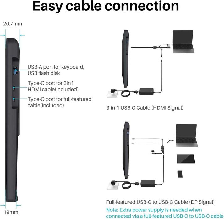 Распродажа! Графический планшет с экраном Huion Kamvas 22 plus