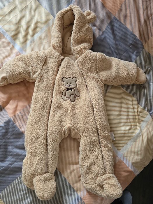 НОВ бебешки космонавт 3-6м