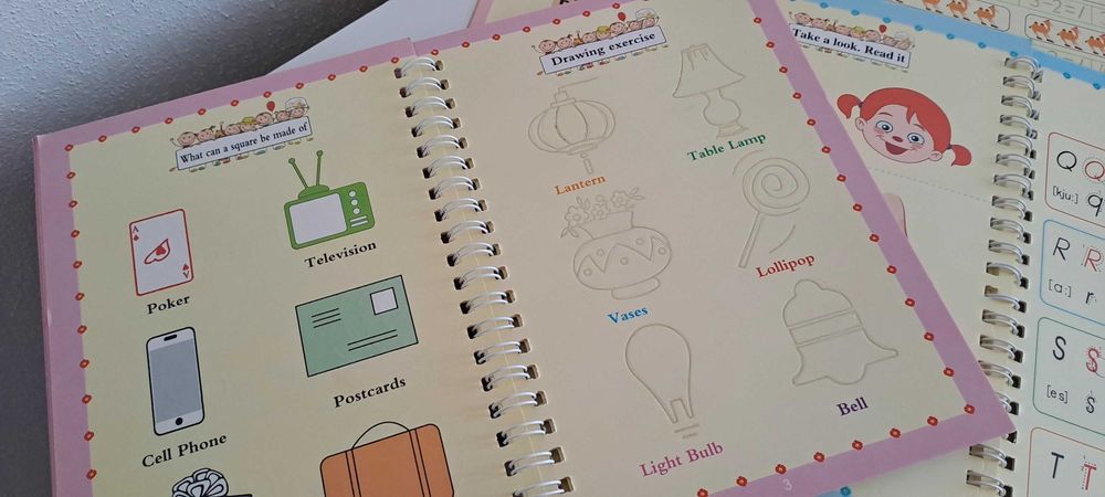 4 carti carticele copii stilou magic