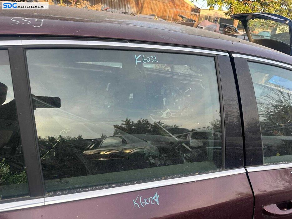Geam Sticla Culisant de pe Usa Portiera Dreapta Spate Skoda Superb 2 Berlina Sedan 2008 - 2015 [K6032]