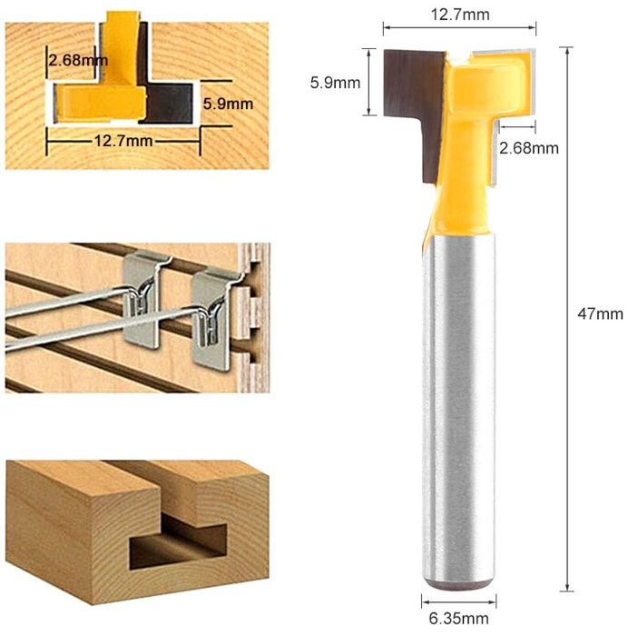 Cutit pentru sectiuni in T in lemn 2 buc. Noi ambalate