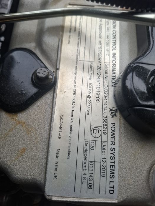 Motor jcb Ecomax 108 kw