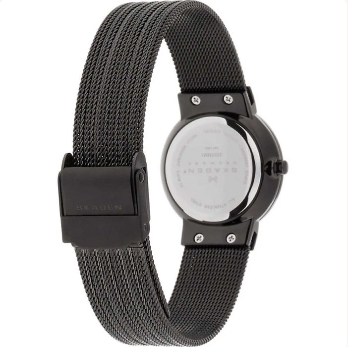 Ceas dama gri, Skagen Women's 355SMM1 Grey Mesh Stainless Steel Watch
