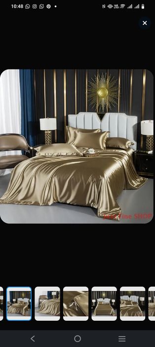 Комплект постельного белья под атлас