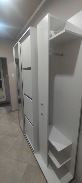 Портманто, бяло, ширина 161 см