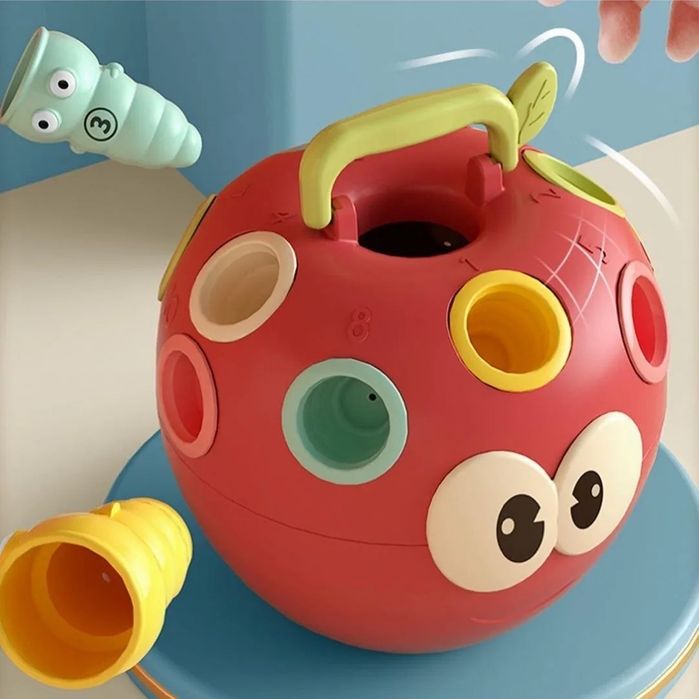 Сортер Яблочко с червячками