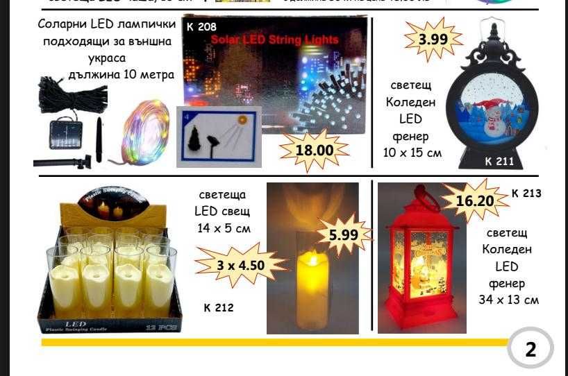 Коледни лампички 5 метра