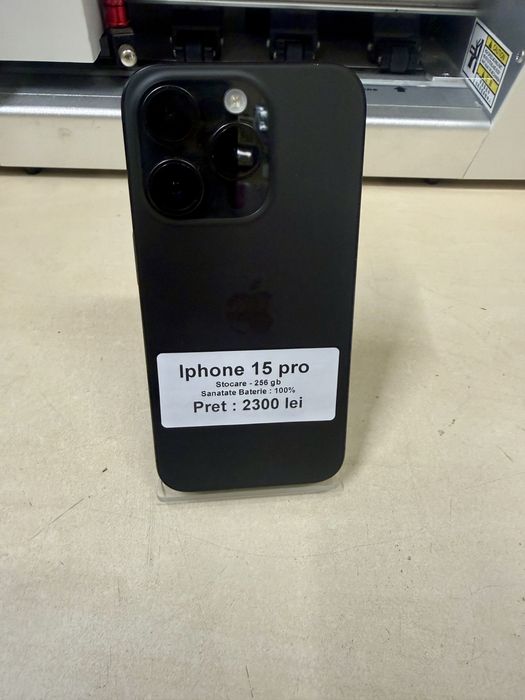 Iphone 15 pro / 256 gb / 100% baterie / garantie