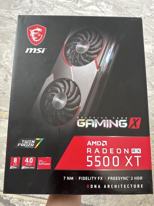 Графикалық карта сатылады amd rx5500xt 8гб