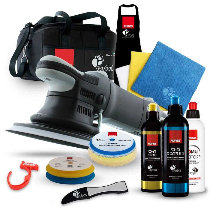 Комплект полираща машина Rupes BigFoot LHR 21MarkIII Random Orbital Polisher Polish Polishing Pads Luxury Kit