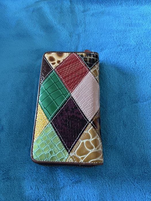 Portofel dama Vera Pelle Italia 10x3x19 cm nou fara eticheta